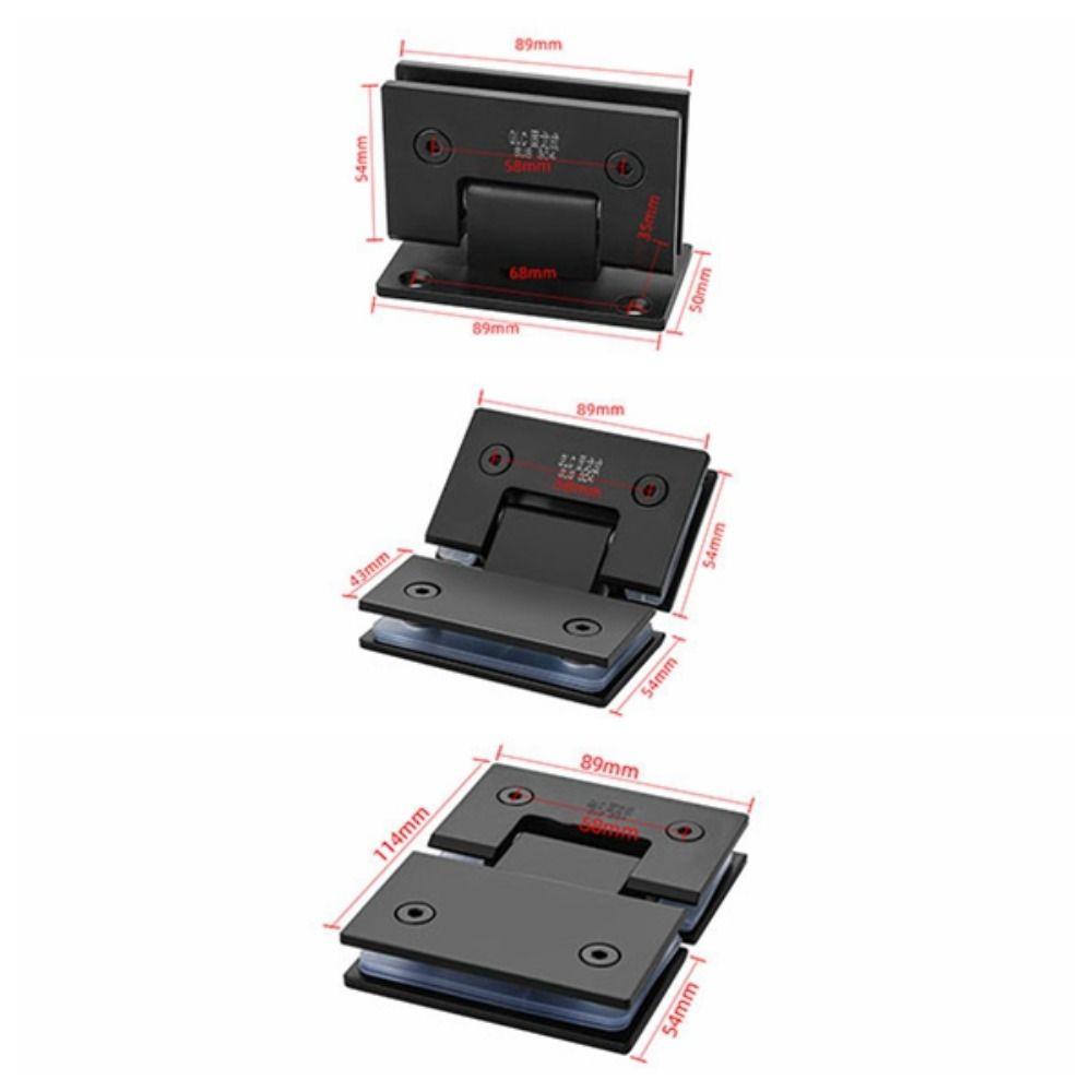 90°/135°/180° Зажим-кронштейн для стеклянной двери Фурнитура для двери из нержавеющей стали Петли для двери ванной комнаты Ванная комната
