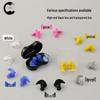 Silicone Waterproof Swimming and Diving Earplugs with Box - Adult Spiral Design