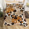 Leopard Print Duvet Cover Set King Size Colorful Cheetah Printed 2/3pcs Twin Bedding Set Africa Leopard Pattern For Girls Women