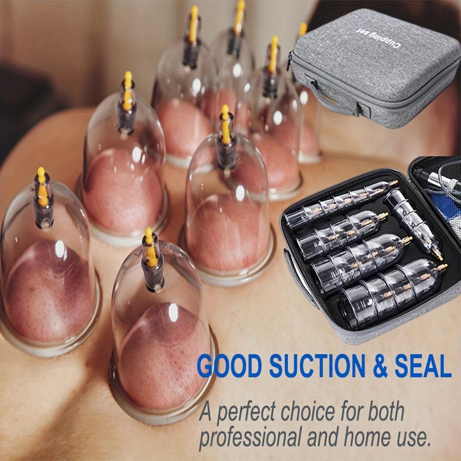 Professional Chinese Acupoint Cupping Therapy Set - 22 Cups, Hijama Massage Kit with Vacuum Pump, Portable Suction Cellulite Cups with Travel Case