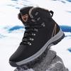 Outdoor Non-slip Man Snow Boots 2024 Thickened Warm Men Casual Shoes Winter Hiking Shoes Plus Velvet Large Size Waterproof Boots
