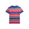 Polo FW23 Color Block Logo Embroidered Striped Short Sleeve T-Shirt Men Tops Multicolor MNPOTSH1N821861-410