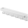 Magnetic Key Hook & Tray, White, Approx. W24.5 X D4.5 X H6cm, Smart, for Entryway, Keys, and Small Item Storage, Product Number 2754