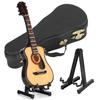 Guitar Decoration Miniature Ornaments Mini Musical Instrument Model Gift Craft Black 15cm