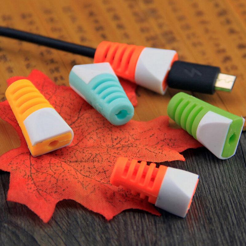 4Pcs Practical Protector Saver Cover For Phones Usb Charger Cable Cord Wire