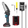21V 6inch Portable Electric Pruning Saws Small Wood Splitting Chainsaw Brush Motor One-handed