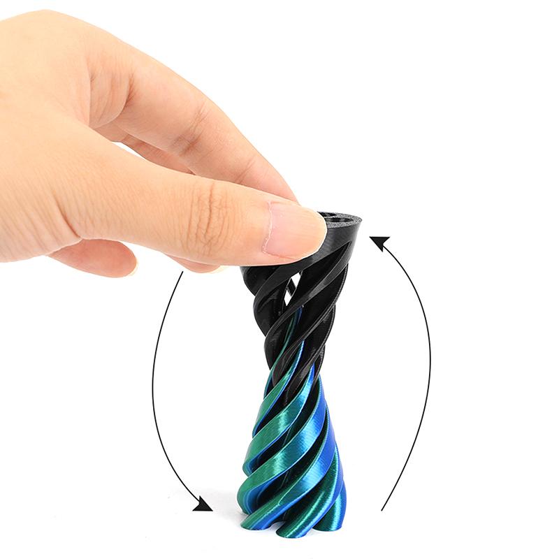 3D Printed Spiral Cone Toy Impossible Pyramid Passthrough Sculpture Pass Through Pyramid Fidget Mini Vortex Thread Illusion