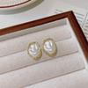 1Pair Geometric Irregular Pearl Earrings For Women Girls Minimalist Personality Earrings Trendy Jewelry Accessories Gifts