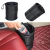 Black Car Trash Can Pack Bag Waterproof Car Trash Bag for Little Leak Proof Car Cooler Bag- Car Garbage Bag with Side Pocket