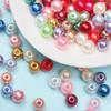 Home Party Supplies Earrings Jewelry 200/100PCS/Pack Acrylic Round Handmade 6/8mm DIY Fashion Spacer Loose Beads for Necklace Bracelet