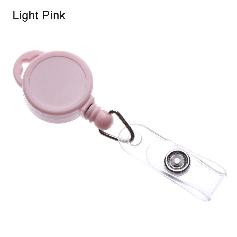 Office Supplies ID Name Card Anti-Lost Clip Stationery Retractable Key Ring Lanyards Badge Holder