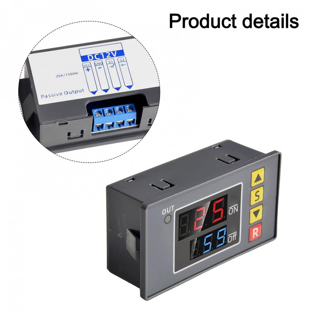 Control Switch Cycle DC 12V Delay Digital Engine ON-Off