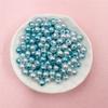Handmade Illusion Colored Jewelry Accessories 100Pcs Beads Round Beads 6mm Straight Hole DIY Acrylic Women