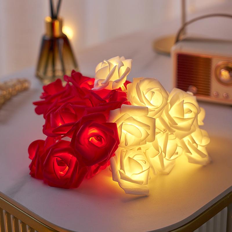 520 Valentine's Day Rose String Lights for Indoor & Girl's Room Decoration Atmosphere