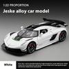1/22 Metal Die Cast Koenigsegg JESKO Supercar Model Racing Gift Boy Simulation Sound and Light Retraction Collection Ornaments