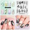 Nail Stamping Plates Nature 015 Leaves Design Image Template Nail Stencil Templates Nail Stamp Plate Tools