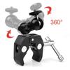 Motorcycle Bicycle Rail Mount Clamp with 360 Degree Ball Mount Clip For GoPro 12 11 10 9 8 Insta 360 X4 DJI Action Camera
