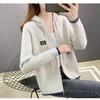 Hooded Sweater Outerwear Women Cardigan Spring and Autumn Sweater New Long Sleeved Knitwear Temperament Short Sweater Female Top
