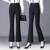 Women's 2024 High Waist Slimming Flare Pants with Elastic Waist - Spring/Autumn Plus Size