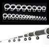 14/22*- Silicone Fishing Rod Guide Wire Ceramic Ring Tip Repair Kit Line-Guides