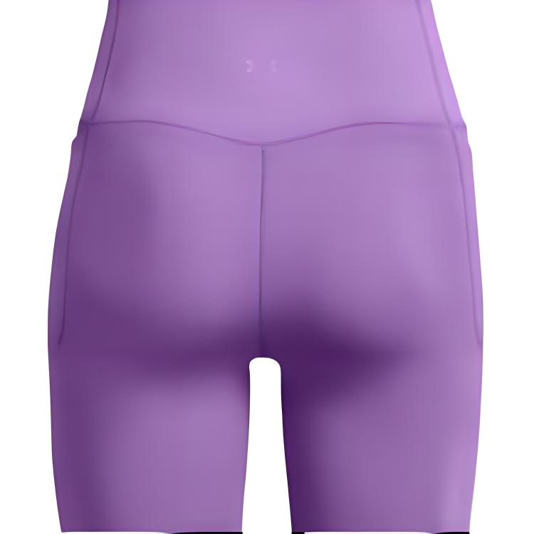 Under Armour Solid High-Waisted Slim Fit Nine-Point Sports Pants Women Bottoms Purple 1382525-560