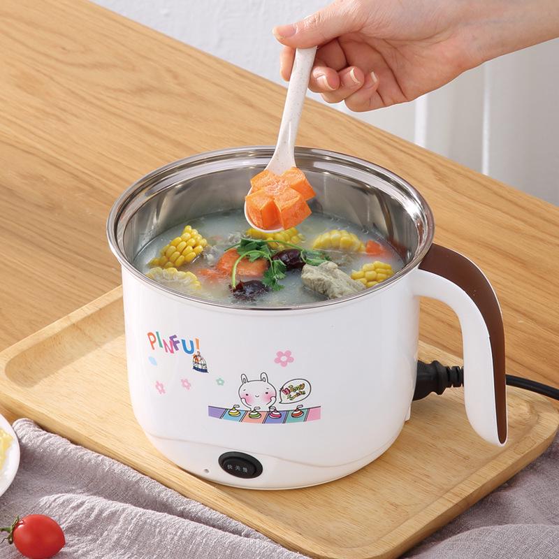 Mini Electric Cooker: Multifunctional Frying Pan & Hot Pot for Dorms and Homes