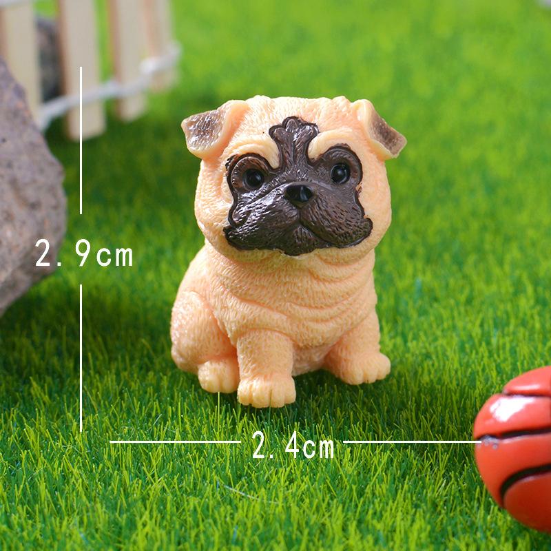 Cute Miniature Dog Figurines Corgi Mini Crafts Realistic Animals Dogs For Micro Landscape Fairy Garden Doll House Accessories