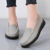 Women Flats Wedge Leather Fashion Comfortable Shoes Women Slip On Nurse Shoes Moccasins Outdoor Plus Size Tenis Feminino