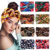 Printed Wide Elastic Headband Pilates Yoga Running Cycling Hairband Turban Makeup Hair Hoop Makeup Headwrap for Women Girl