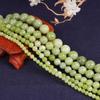 Natural Chinese Green Jades Stone Beads Round Beads 4 6 8 10 12mm for Jewelry Making 15'' Strand DIY Bracelet