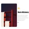 80W IPX5 Waterproof Bathroom 45°~70℃ 304 Stainless Steel Temperature &Time Control Smart Home Heated Towel Rail Electric Towel Rack