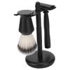 Double Edge Manual Clipper Kit Holder Base Alloy Nylon Hair Brush Manual Beard Trimmer Set