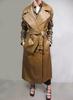 Leather Trench Coat Long Designer Handmade Women's Genuine Soft Lambskin Stylish