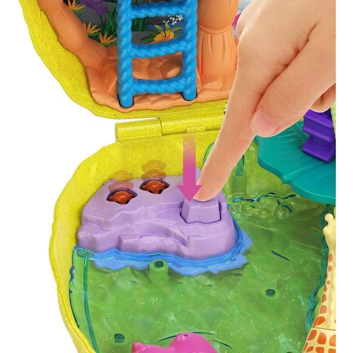 Polly Pocket - Sac À Surprises Safari Ananas - Figurines Miniatures - Jaune - 4 Ans Et +