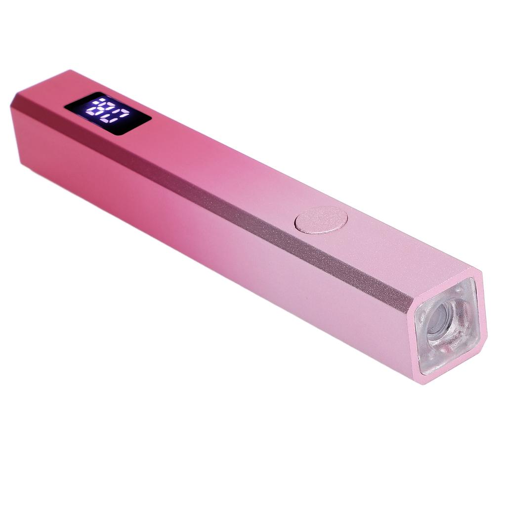 Handheld Nail Lamp LCD Display 3W 2 Timer 395 405nm Rechargeable Aluminum Alloy Housing UV Nail Ligh