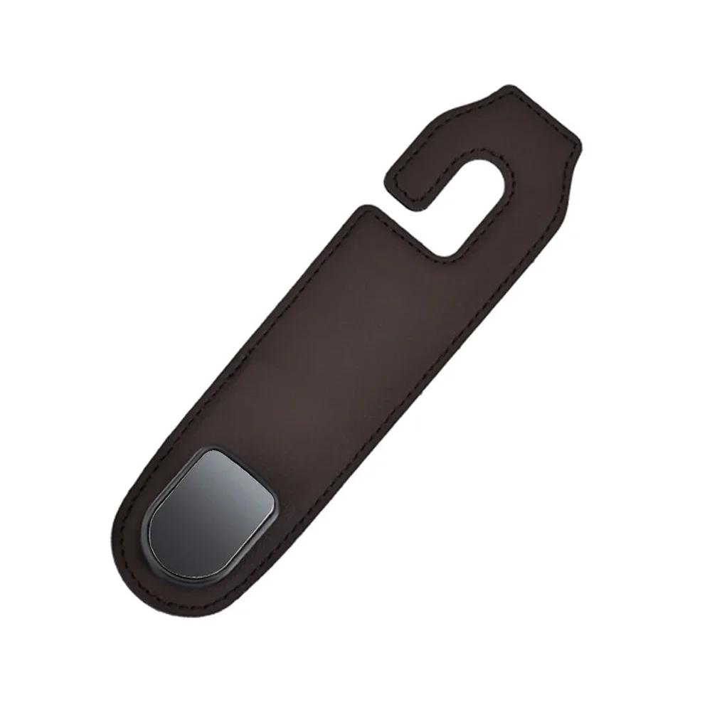 Car Hooks Tools Seat Judgets Leather Suede Auto Back Seat Headrest Hooks Storage Hanger Upgrade Automotive Interior Accessories