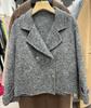 2024 Korean Style Double-Faced Cashmere Short Coat for Women
