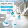 Electric Spin Scrubber Turbo Scrub Cleaning Brush Bathroom Cleaner with Extension Handle
