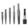 6pcs Chrome Molybdenum Steel Screw Stud Remover Black Hexagonal Handle Screw Extractor Worker