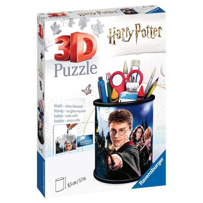 3D Puzzle Harry Potter Pencil Pot - Ravensburger - No Glue - 54 Pieces - Ages 6 and Up