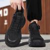 Men’s Black Deserts Shoes Casual Hiking Boots Grey Outdoor Sport Boots Plus Size High Top Sneakers