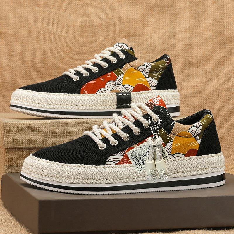 Board Shoes Student Youth Low-top Casual Trendy Shoes Men's Spring and Summer Men's Shoes 2024 New Trendy Cloth Shoes Men's