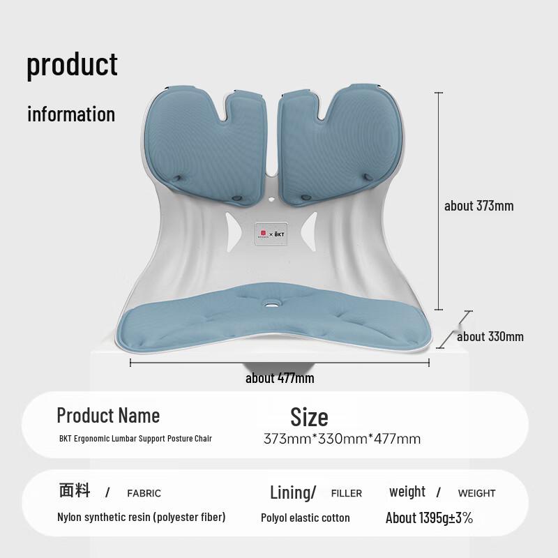 BKT Ergonomic Lumbar Support Cushion