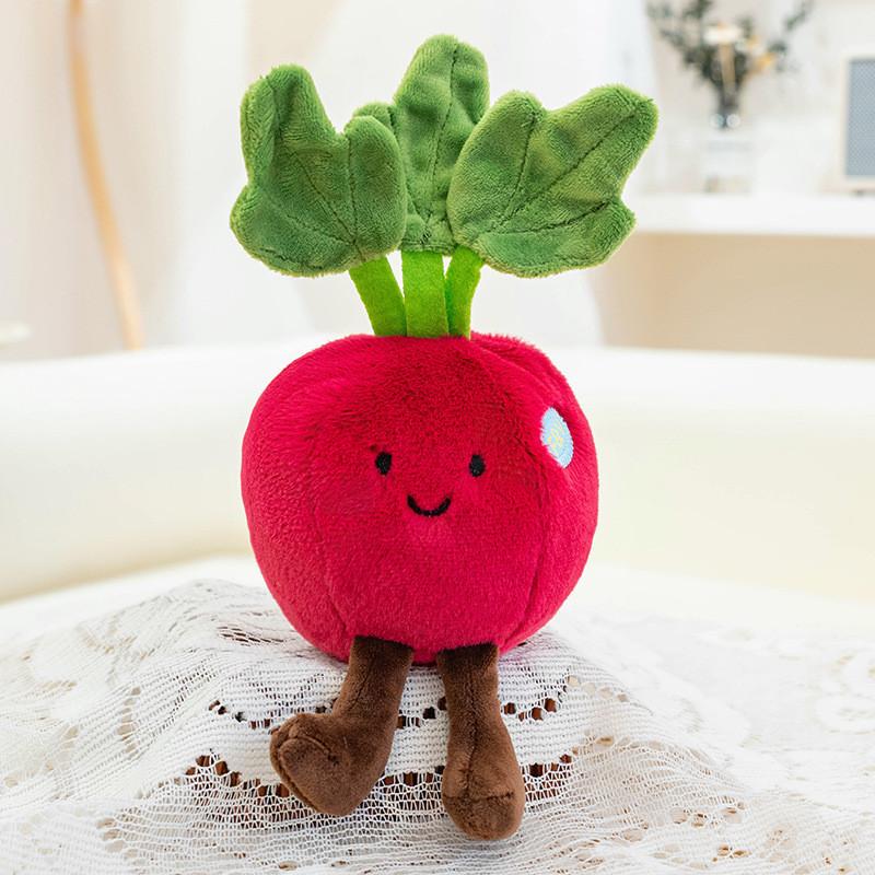 Pumpkin Mushroom Carrot Eggplant Corn Lotus Root Vegetable Plush Pendant Toy