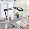 USB Flexible Table Magnifier LED Lamp 5X Magnifier Base Bracket Brightening Desk Lamp Bedroom Office Study