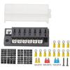 6-Way 32V Dc 100A Compact Fuse Box With Single Input And 6 Outputs Replacement
