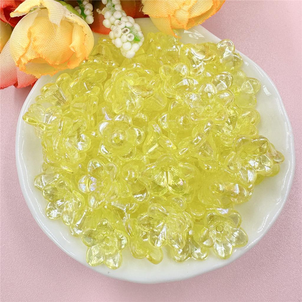 Home Party Supplies 12*6.8mm Beading Neclace Bracelet Handcrafted Loose Beads DIY Flower Jewelry Making Acrylic Beads Caps Morning Glory Earrings