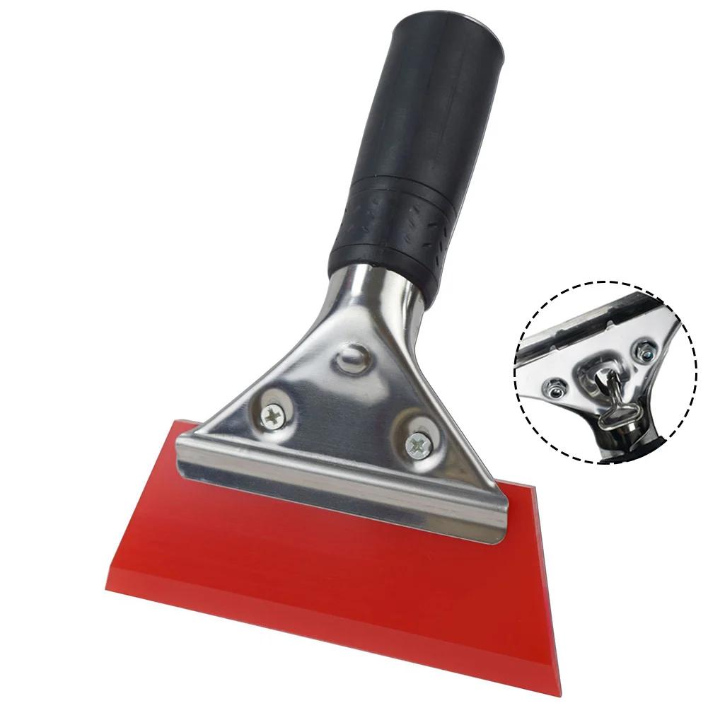 Rubber Scraper Blade Shovel Handle Window Tint Glass Wash Cleaning Tool Carbon Film Wrapping Car Squeegee Car Winter Accessories