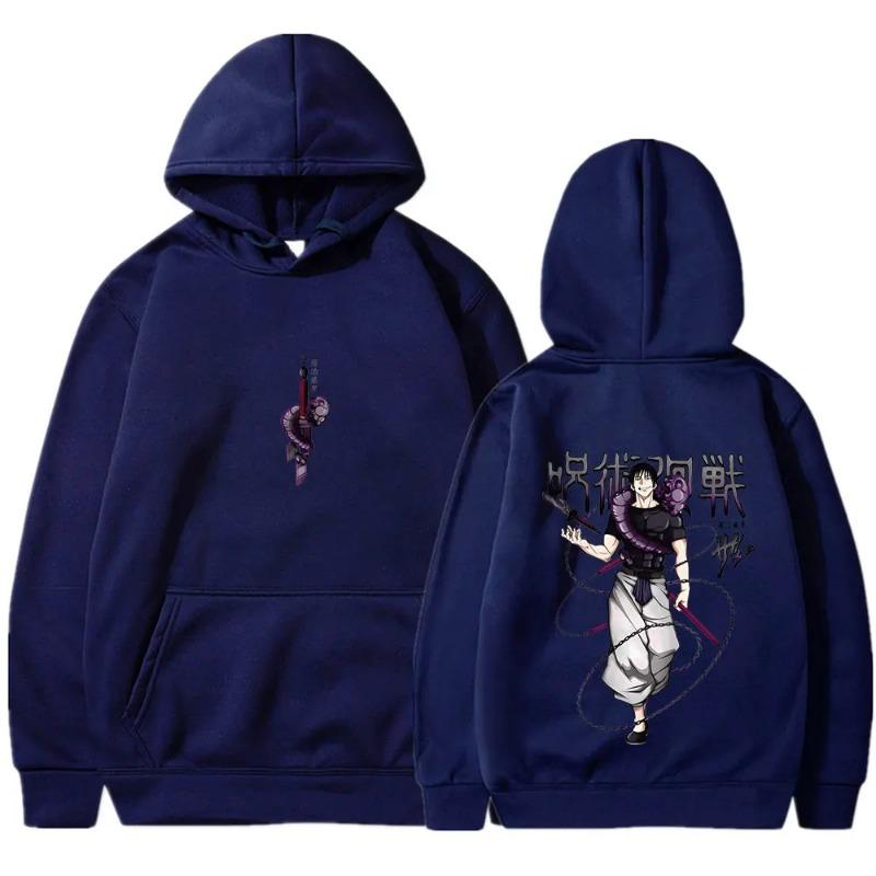 Jujutsu Kaisen Anime Hoodies Women Fushiguro Toji Print Hooded Sweatshirts Hip Hop Streetwear Gothic Pullover Hoodies & Sweatshirts Unisex