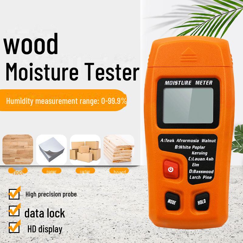 Moisture Content Tester: Wood & Wall Dryness and Humidity Detector